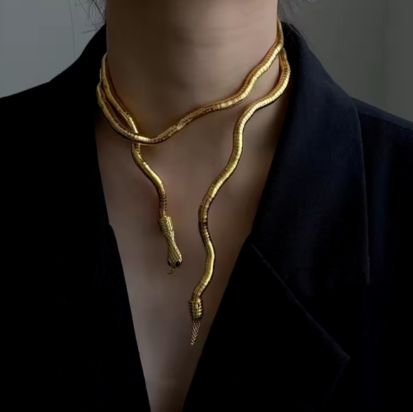 Jewelry - Trendy Jewelry Snake Necklace Hot Selling Personality Design Soft Metal